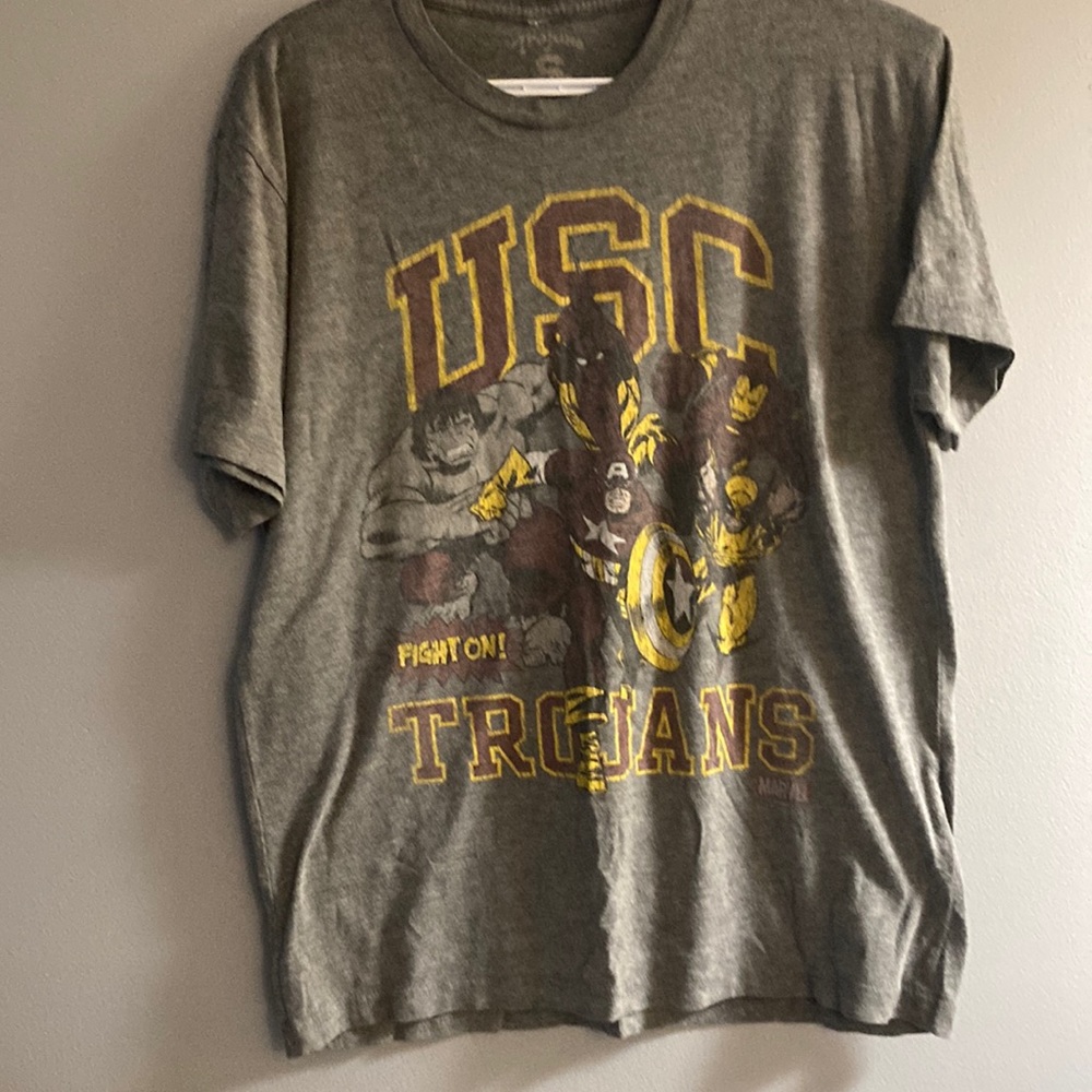 Trojans USC marvel grey t-shirt